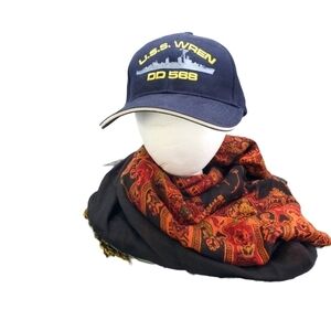 USS WREN DD 568 Navy Ship Baseball Cap Hat Blue